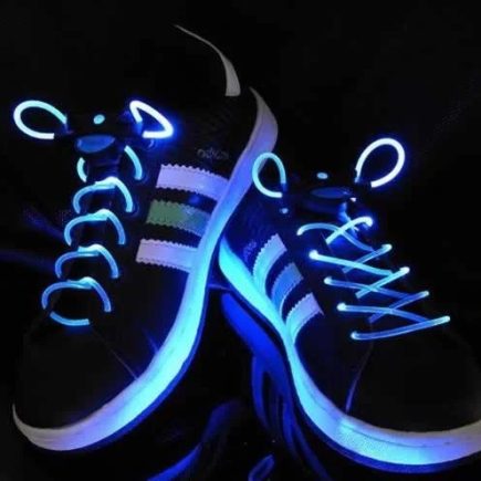 Világító cipőfűző 1 pár LED cipőfűző Kék