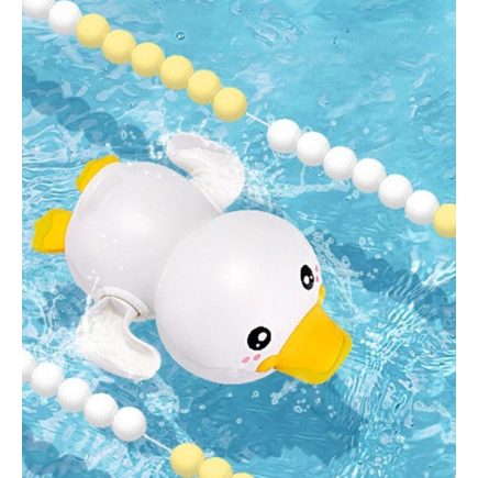 Aranyos, úszkáló fürdőjáték Fehér kacsa