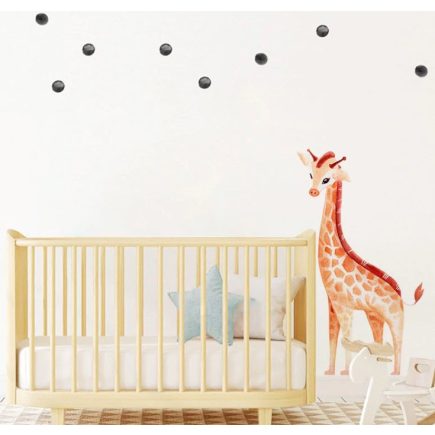 Aranyos falmatrica gyerekszobába zsiráf